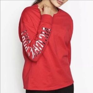 Red Victoria’s Secret Sport Sweatshirt/Pullover